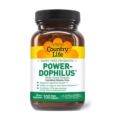 Country Life Power-Dophilus 12 Billion CFUs 100 Vegetarian Capsules