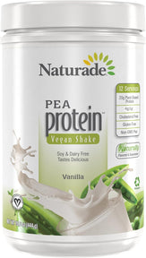 Naturade Pea Protein Vanilla, Plant Based Protein 15.6 Oz, pea protein powder