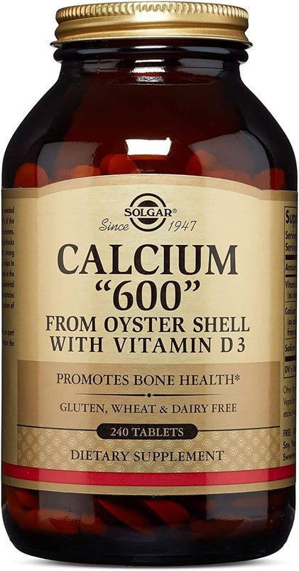 Solgar Calcium "600" (From Oyster Shell With Vitamin D3) 60 Tablets