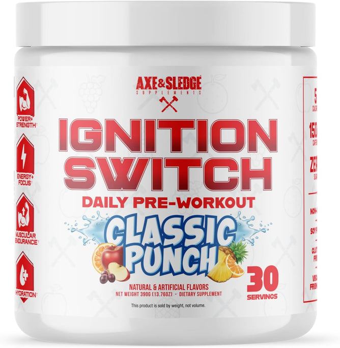 Axe & Sledge Ignition Switch preworkout | Classic Punch