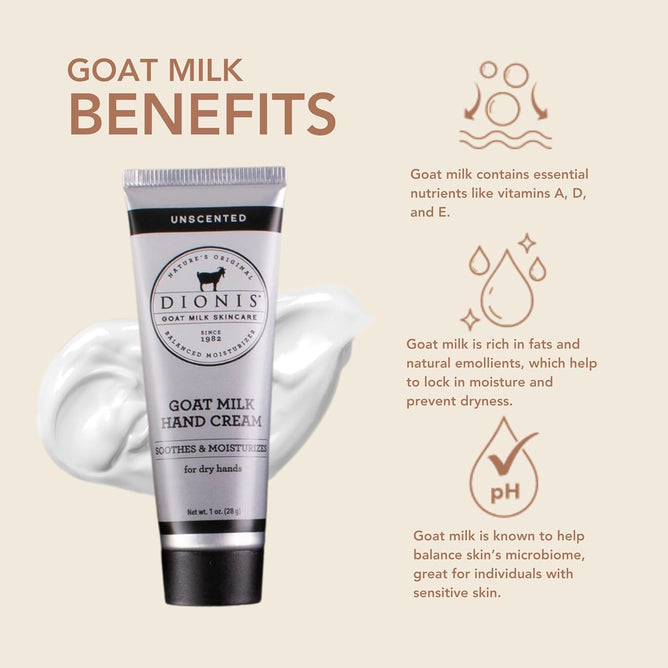 Dionis Goat Milk Hand Cream Unscented 1oz