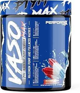 Performax Labs Vaso Max Pre Workout Pump Powder Rocket Bomb 20 Servings