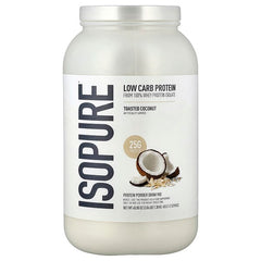 Isopure, Low Carb Protein Powder, Toasted Coconut, 3.06 lb (1.38 kg)