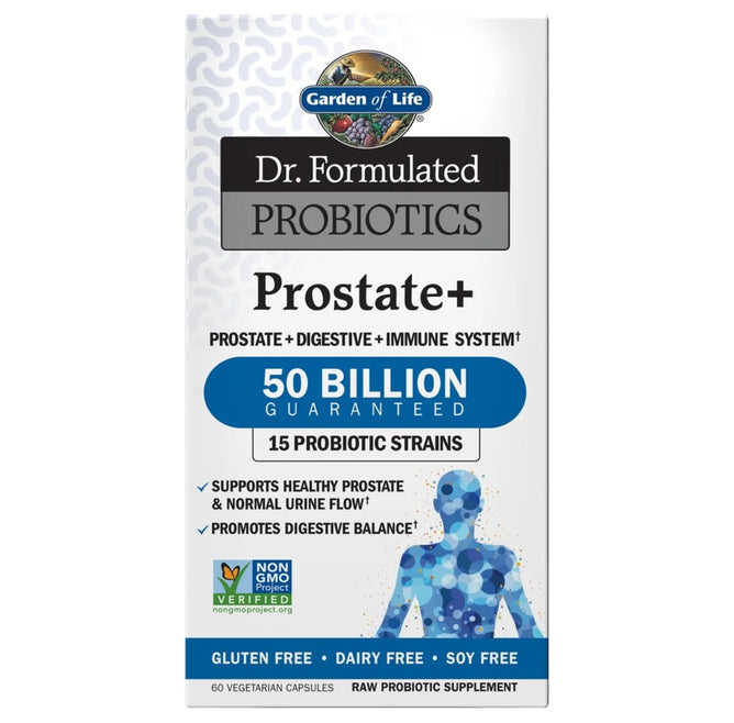 garden of life prostate herbal support, Dr. Formulated Probiotic - Prostate+ 50 Billion 60 Capsule