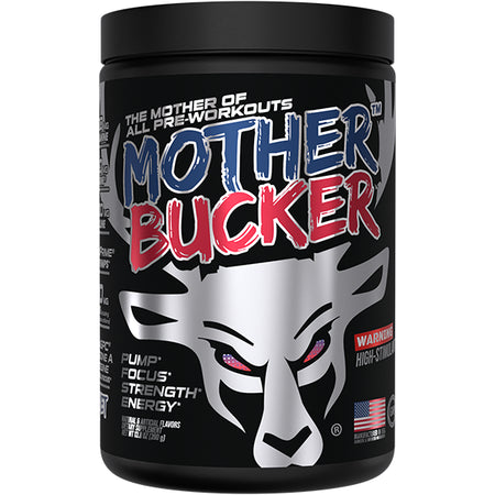 Bucked Up Mother Bucker Pre Workout Rocket Pop (Blue Raz/Lime/Cherry) - 20 Servings