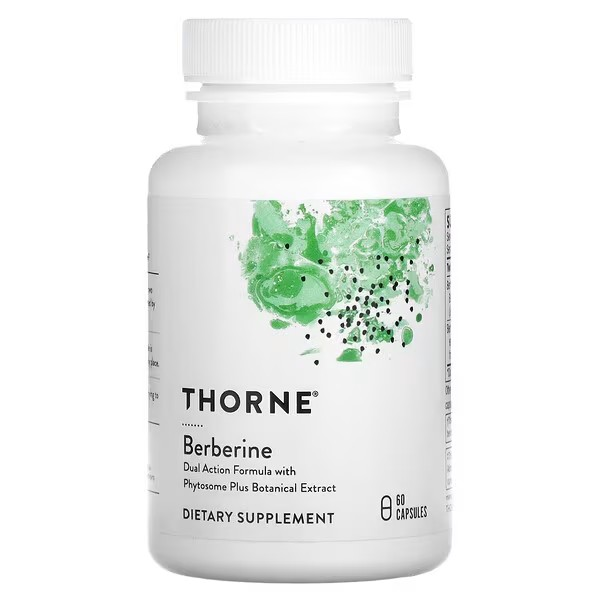 Thorne Berberine, 1,000 mg, 60 Capsules, 500 mg per Capsule