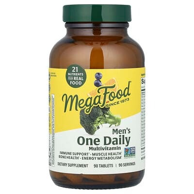 MegaFood, Men's One Daily Multivitamin, 90 Tablets