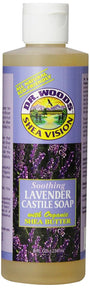 Sylvia's Hair Products Dr. Woods Castile Soaps, Lavender Soap with Shea Butter, 8-Ounce
