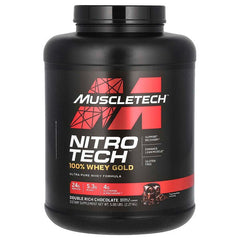 MuscleTech, Nitro Tech, 100% Whey Gold, Double Rich Chocolate, 5 lbs (2.27 kg)