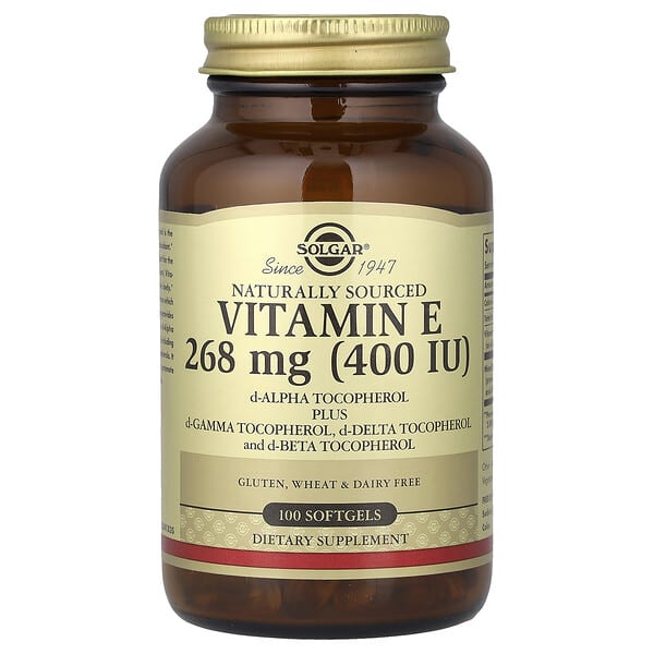 Solgar, Vitamin E, Naturally Sourced, 100 Softgels