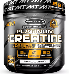 muscletech creatine, Essential Series, Platinum 100% Creatine, Unflavored, 14.11 oz (400 g)