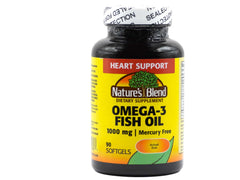OMEGA-3 FISH OIL 1000 MG, 90 SOFTGELS