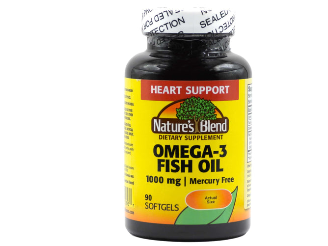 OMEGA-3 FISH OIL 1000 MG, 90 SOFTGELS