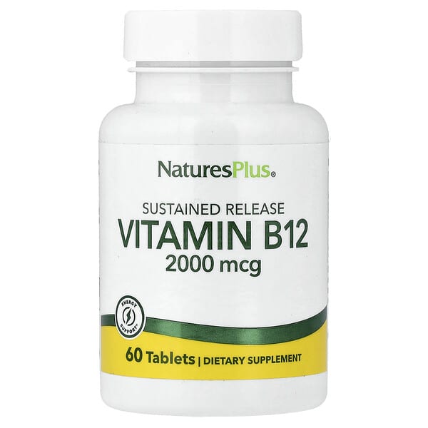 NaturesPlus, Vitamin B12, Sustained Release , 60 Tablets