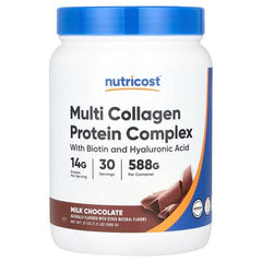 Nutricost, Multi Collagen Protein Complex, Milk Chocolate, 1.3 lb (588 g)