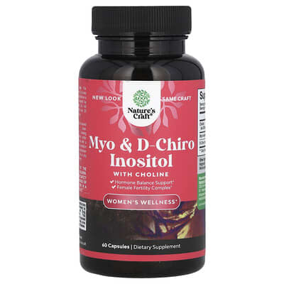 Nature's Craft, Myo & D-Chiro Inositol with Choline, 60 Capsules