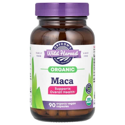 Oregon's Wild Harvest, Organic Maca, 1,230 mg, 90 Organic Vegan Capsules (615 mg per Capsule)