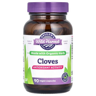 Oregon's Wild Harvest, Cloves, 1,500 mg, 90 Vegan Capsules (500 mg per Capsule)
