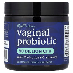 SMNutrition, Vaginal Probiotic With Prebiotics + Cranberry, 30 Capsules