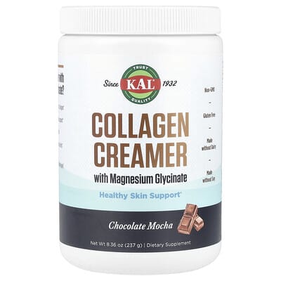 KAL, Collagen Creamer with Magnesium Glycinate, Chocolate Mocha , 8.36 oz (237 g)