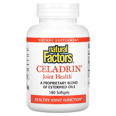 Natural Factors, Celadrin, Joint Health, 1,050 mg, 180 Softgels (350 mg per Softgel)