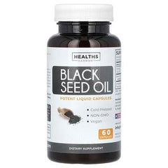 Healths Harmony, Black Seed Oil, 1,000 mg, 60 Capsules (500 mg per Capsule)