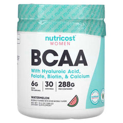 Nutricost, Women, BCAA With Hyaluronic Acid, Folate, Biotin, & Calcium, Watermelon, 10.2 oz (288 g)