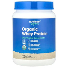 Nutricost, Organic Whey Protein, Unflavored, 1 lb (454 g)
