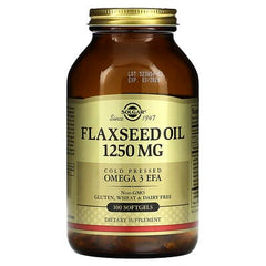 Solgar, Flaxseed Oil, 1,250 mg, 100 Softgels
