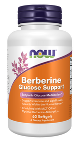 Now Berberine Glucose Support Softgels
