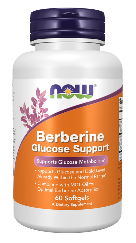 Now Berberine Glucose Support Softgels