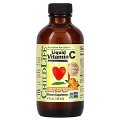 ChildLife Essentials Liquid Vitamin C, Natural Orange, 4 fl oz 118.5 ml
