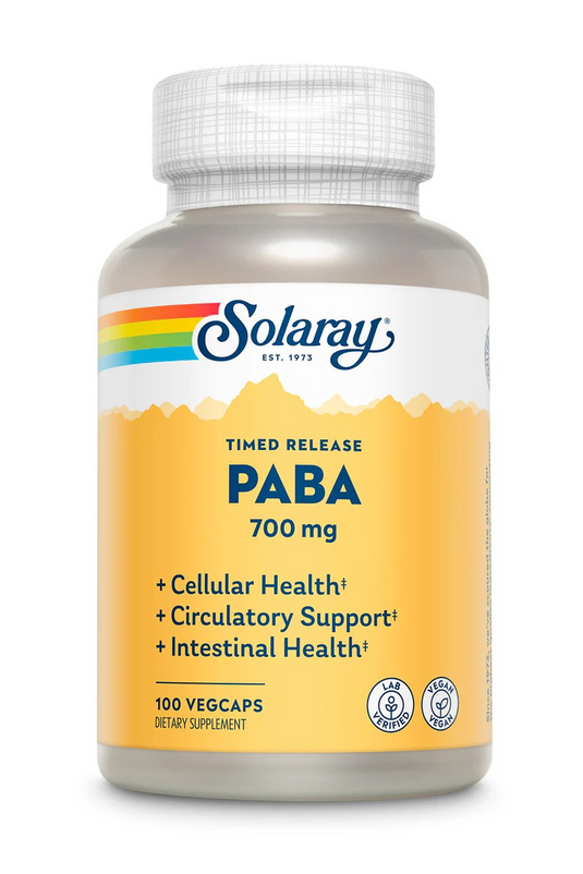 Solaray PABA Timed Release -- 700 mg - 100 VegCaps