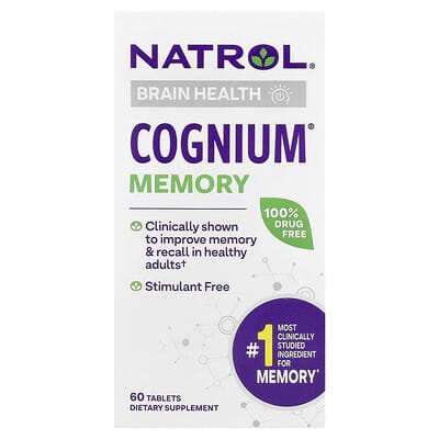 Natrol Cognium Memory, 100 mg, 60 Tablets