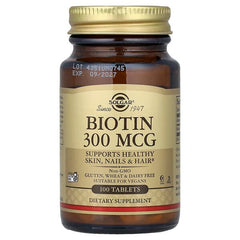 Solgar, Biotin, 300 mcg, 100 Tablets