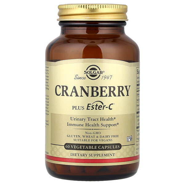 Solgar, Cranberry Plus Ester-C®, 60 Vegetable Capsules