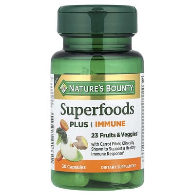 Nature's Bounty, Superfoods Plus Immune, 30 Capsules