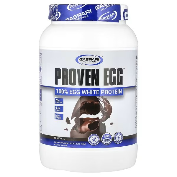 Gaspari Nutrition, Proven Egg, 100% Egg White Protein, Chocolate, 2 lbs