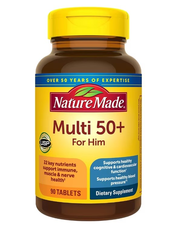 Nature Made Multi for Him 50+ Dietary Supplement 90 Tablets