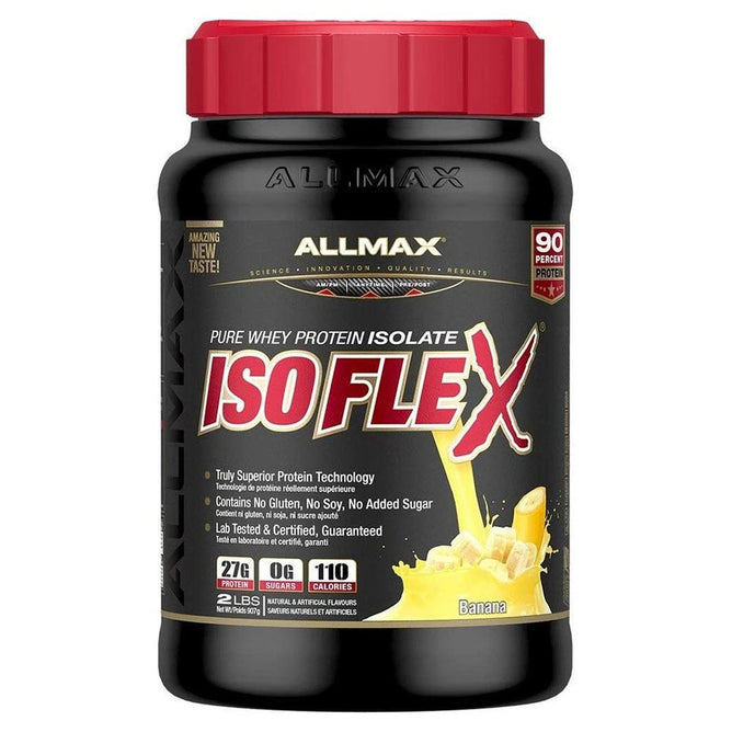 allmax nutrition isoflex, Banana IsoFlex Pure Whey Protein Isolate Banana -- 2 lbs