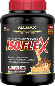 ALLMAX Isoflex, 100% Pure Whey Protein Isolate, Chocolate Peanut Butter, 5 lbs