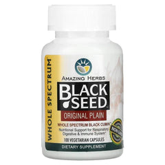 amazing herbs black seed oil capsules, Original Plain, 100 Capsules