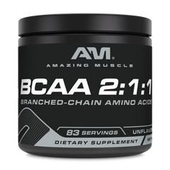 Amazing Muscle BCAA 2:1:1 Powder | Unflavored | 498 G | 83 Servings