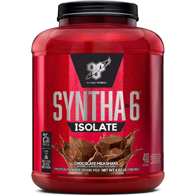Syntha-6 Isolate, Protein Powder Drink Mix, Chocolate Milkshake, 4.02 lb, BSN