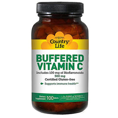 Country Life Buffered Vitamin C 500 mg with Bioflavonoids - 100 Tablets