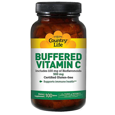 Country Life Buffered Vitamin C 500 mg with Bioflavonoids - 100 Tablets