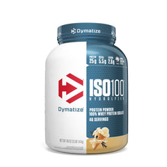 Dymatize Nutrition Iso 100 Hydrolyzed Whey Protein Isolate, Gourmet Vanilla - 3 lb