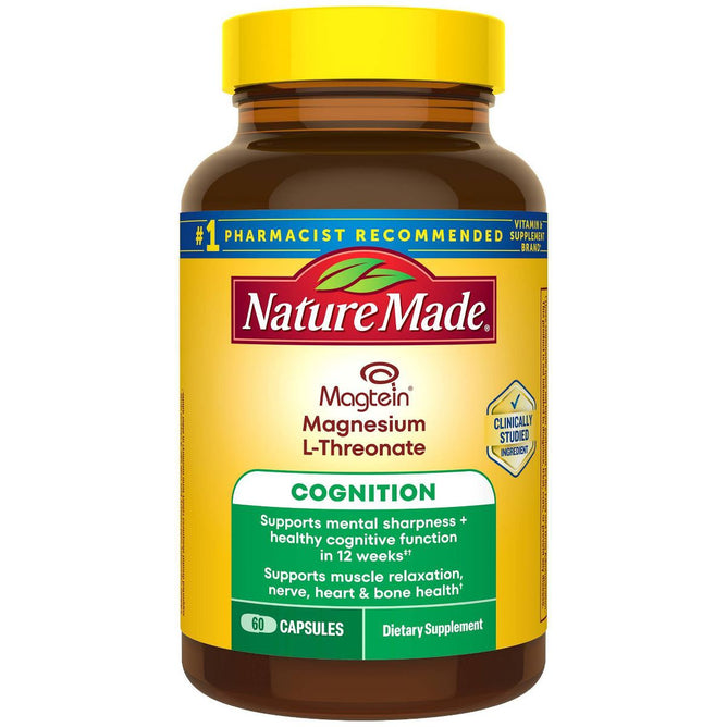 Nature Made Magtein Magnesium L Threonate Capsules - Cognitive Support - 60ct