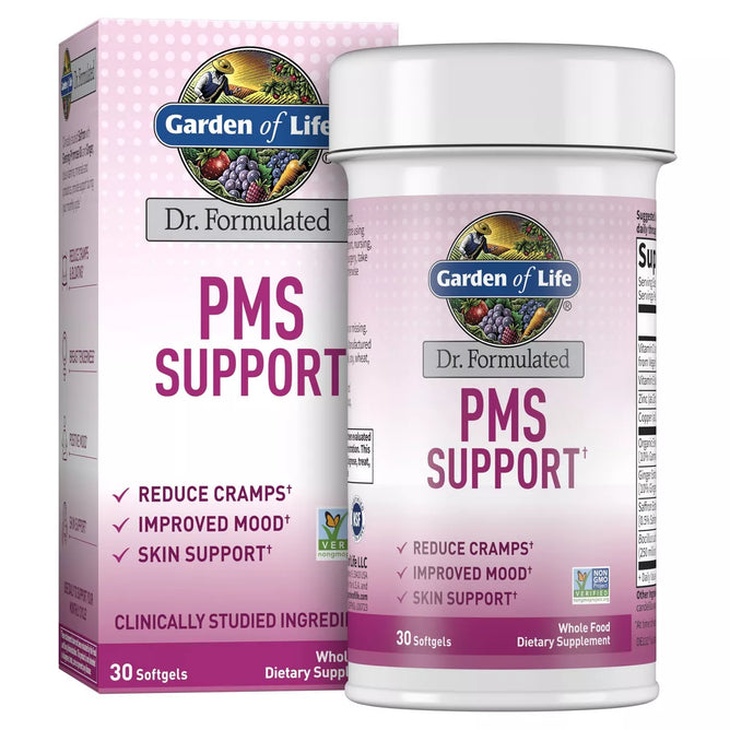 Garden of Life Dr. Formulated Women's Monthly Balance PMS Support Vegan Softgels - 30ct