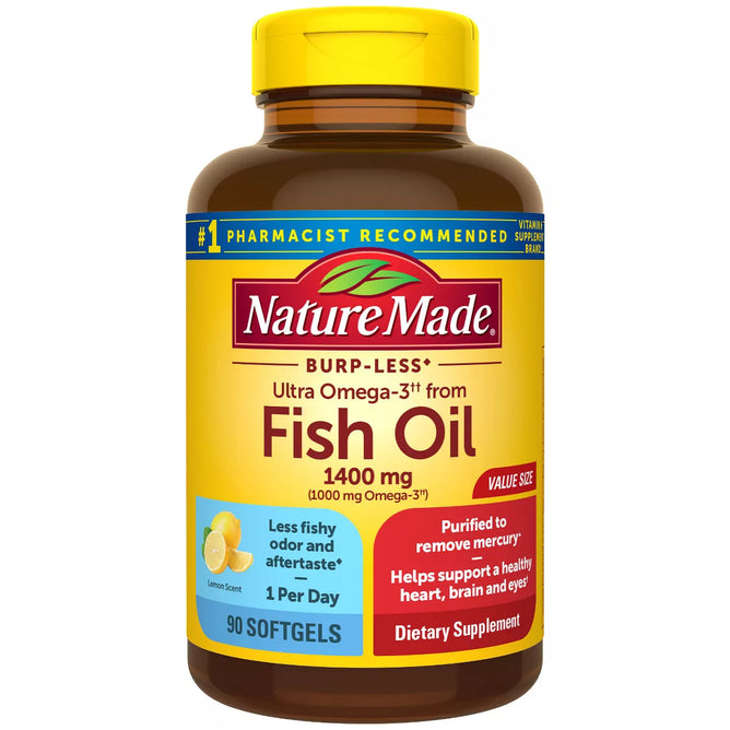 Nature Made Burp-less Ultra Omega 3 from Fish Oil 1400 mg Softgels